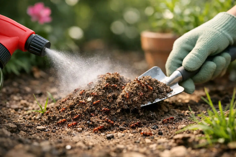 איך להיפטר מנמלי אש בגינה מהר