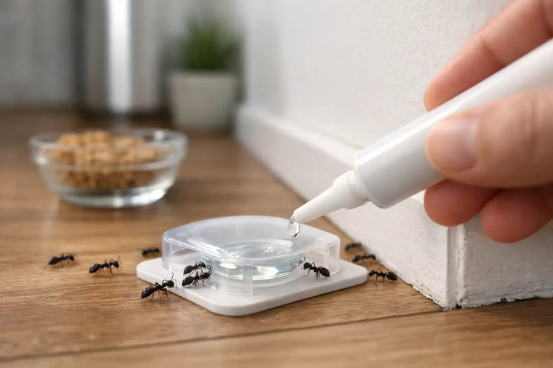 פיתיון ג'ל לנמלים בבית - מה באמת עובד