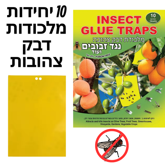 מלכודות דבק נגד זבובים ומעופפים אחרים